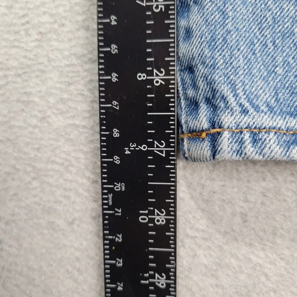 Madewell Womens The Dad Jeans Relaxed Straight Size 28 (Fits 30x27) Blue Classic